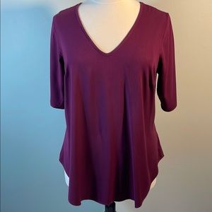 Torrid Purple V-Neck Tunic Tee